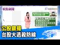 公股銀揭 台股大逃殺防線【重點新聞】-20260730