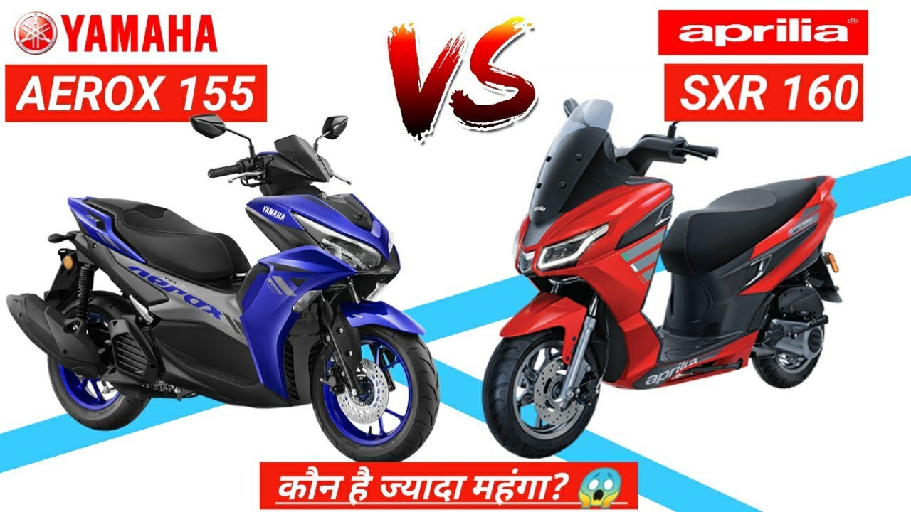 Yamaha Aerox 155 Vs Aprilia SXR 160 Mileage Top Speed On Road