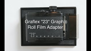 Graflex '23' Graphic: roll film holder for 4x5 camera