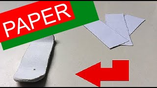 Como fazer um fingerboard de papel em 2024! | Skate de dedo