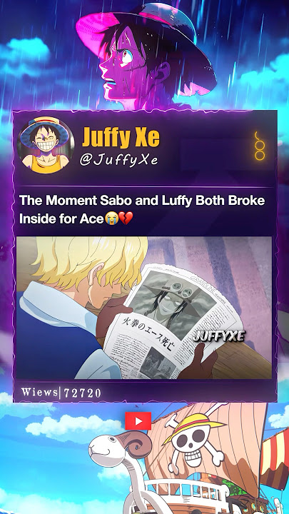 The Moment Sabo and Luffy Both Broke Inside For Ace😭💔#Luffy #sabo #garp #ace #whitebeard