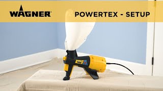 Wagner PowerTex Texture Sprayer Setup