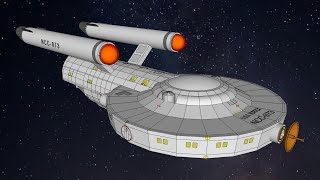 Animated starship tour: Star Trek Sparrow Class U.S.S. Vortex NCC-973 (fan-made)