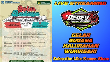 #LIVE SENI JATILAN KTM MANUNGGAL gelar budaya kalurahan wukirsari