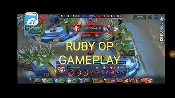 Mobile Legend! Ruby Unstoppable Mad Kill! 20 kills in 18minutes