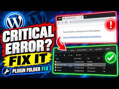 How to Fix WordPress Critical Error on Your Website 2026