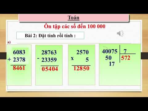 Tuần 1 - Môn Toán - BÀI ÔN TẬP CÁC SỐ ĐẾN 100000 (tiếp theo - trang 5)