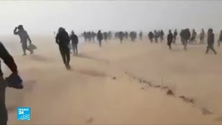 مهاجرون يعبرون الصحراء بين الجزائر والنيجر