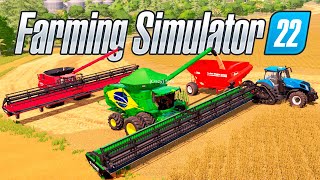 MEGA COLHEITA NA FAZENDA PONTE FUNDA | Farming Simulator 22 screenshot 1