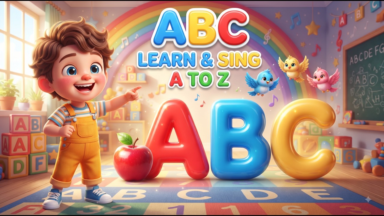 ABC Phonics Song + Learn ABC A to Z + A for Apple | Nursery Rhymes ...