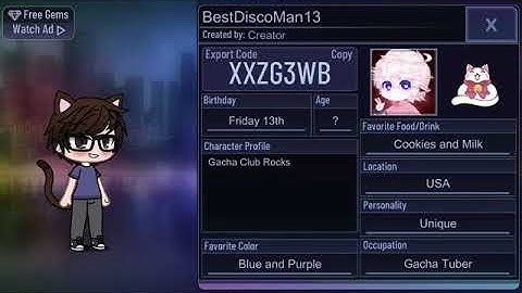 Export code of my oc