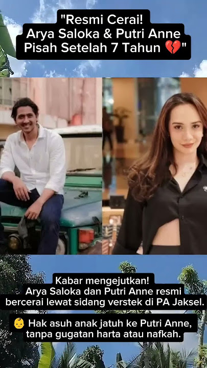 'Resmi Cerai! Arya Saloka & Putri Anne Pisah Setelah 7 Tahun 💔'#AryaSaloka#PutriAnne #Perceraian#fyp