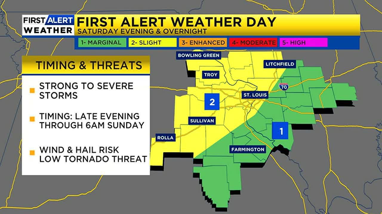 First Alert Weather Day: Severe Storms Possible Late This Evening ...