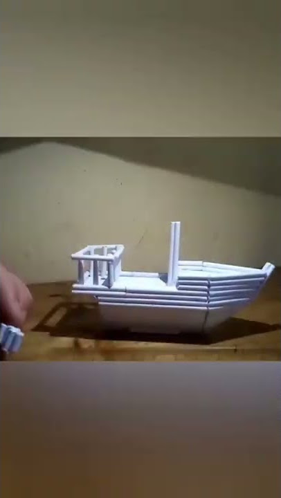 Paso a paso, como hacer un barco con palitos de papel
