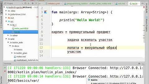 Курс 6. Урок 2. Переменные в Kotlin.Человек уже программист.