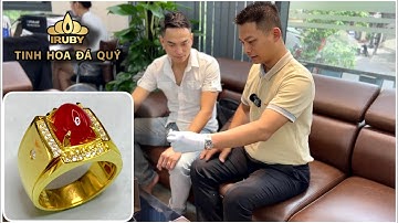 Nhẫn Nam Ruby Huyết Kính sức hút kỳ diệu - Mr. Ngọc Lân Long Biên - IRUBY