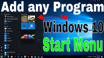 Add any program you want to Windows 10 Start Menu