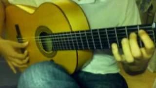 Alzapua practice, flamenco guitar lesson chords