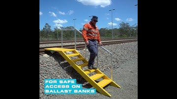 Light-weight Composite Rail Ballast Stairs | ACS Australia