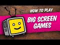 Big screen games  how to play big potato games on the big screen
