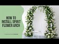 How to install spirit flower archflower archartificialflowerswedding flower