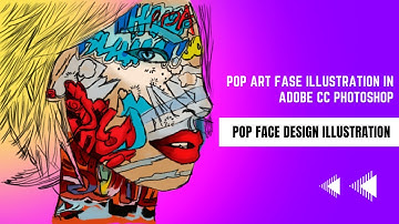 POP ART EFFECT | popart fase illustration in adobe cc photoshop | pop face design illustration |