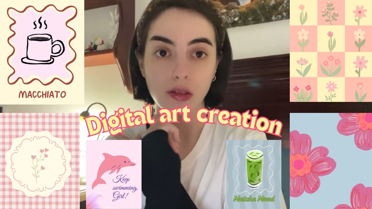 Realistic Creative Process: Designing Wall Art in Canva🖼️🎨