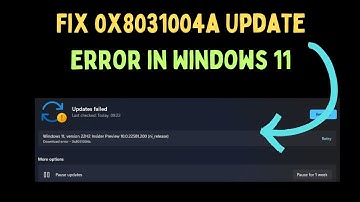How to Fix 0x8031004a Update Error in Windows 11