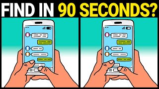 🧠💪🏻 Spot the Difference Game  | 90 Seconds Challenge to Find 3 Different Spots 《Difficulty: Hard》