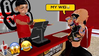 THE KIDS WORK AT MCDONALDS GONE WRONG😱😡😂 (IMVU SKIT)