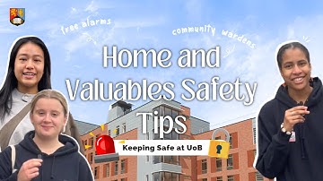 Home and Valuables Safety Tips 🏘️🔐 | UoB Student Video #UniversityofBirmingham #StudentHousing