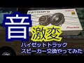 【軽トラカスタム】　ハイゼットトラックのスピーカー交換してみた　カロッツェリア《ts-f1040》