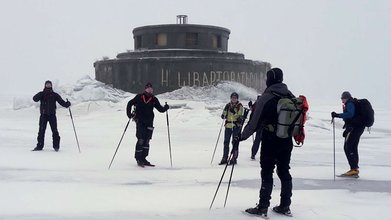 Коньки NordicSkating Kronshtadt Step / инструктаж перед походом Кронштадт-Верперлуда-СПб