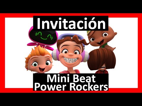 Crear Invitacion Mini Beats Power Rockers Con Tu Foto Digital Whatsapp By Videozas - invitaciones digitales invitaciones de cumpleaños de brawl stars