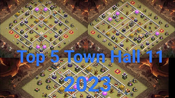Top 5 Town Hall 11 Base Copy Link 2023 | Town Hall 11 Attack Strategy | Town Hall 11 ( Part-1)