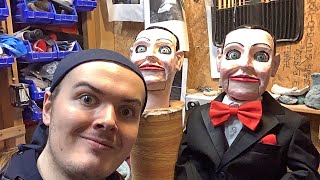 I am working on with two Billy replica ventriloquist dummies #ventriloquist