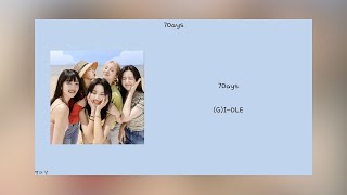 [韓繁中字] 7Days (G)I-DLE 韓/中歌詞翻譯