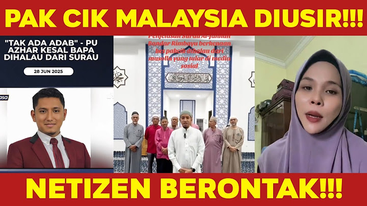 PAK CIK MALAYSIA DIUSIR‼️LAGI NGAJI DI SURAU MALAH DIUSIR, NETIZEN KRITIK PEDAS