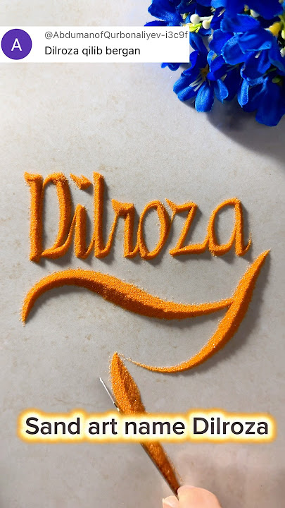 Download lagu Dilroza #calligraphy #sandscript #nameart #handwriting #nameinsand #shorts #sandart #satasfying