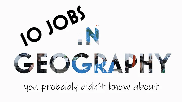10 Jobs in Geography you Probably Didn't Know About