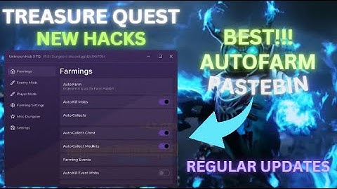 TQ Treasure Quest SCRIPT/HACK [ UNKNOWN HUB X TQ ] SMOOTH / BEST Autofarm Weapon Player and EnemyMod