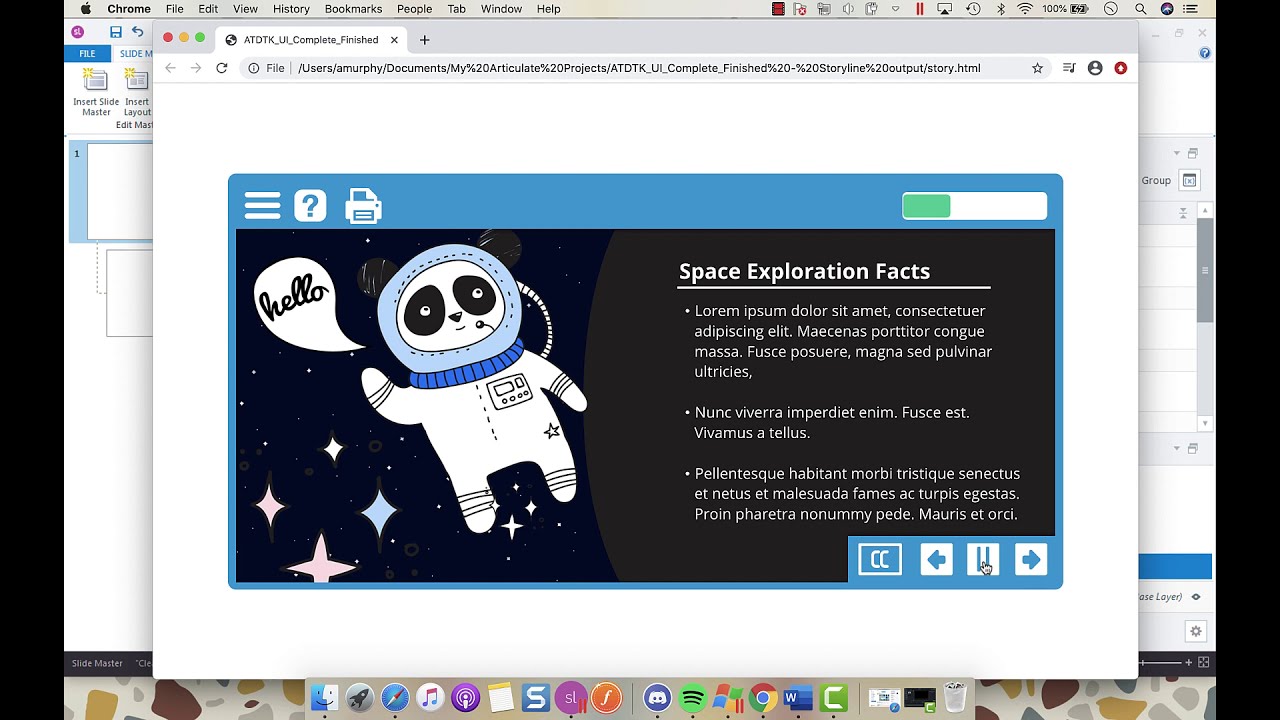 Creating a Custom User Interface in Articulate Storyline 360 Part 2 ...