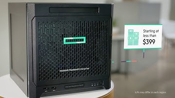 Introducing the HPE ProLiant MicroServer Gen10 Small Scale Server MS Launch Final Web