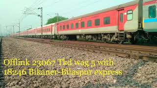 Offlink! Tkd Wag 5 with 18246 bikaner-bilaspur express