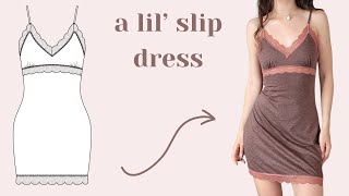 how to sew the Saffia Slip Dress - step by step sewing tutorial + PDF Pattern