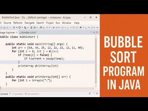🔹 Java Practice – Bubble Sort Algorithm 🔹|| Eclipse || 2025 || TSF