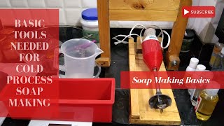 Basic tools needed for cold process organic soap making - Organic Soap Making for Beginners