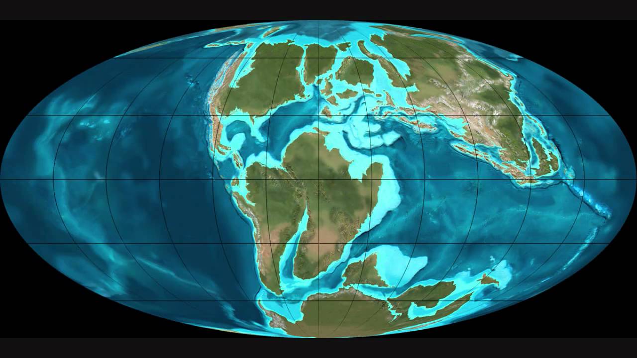 Continential Drift 600 Million Years Ago To Present YouTube