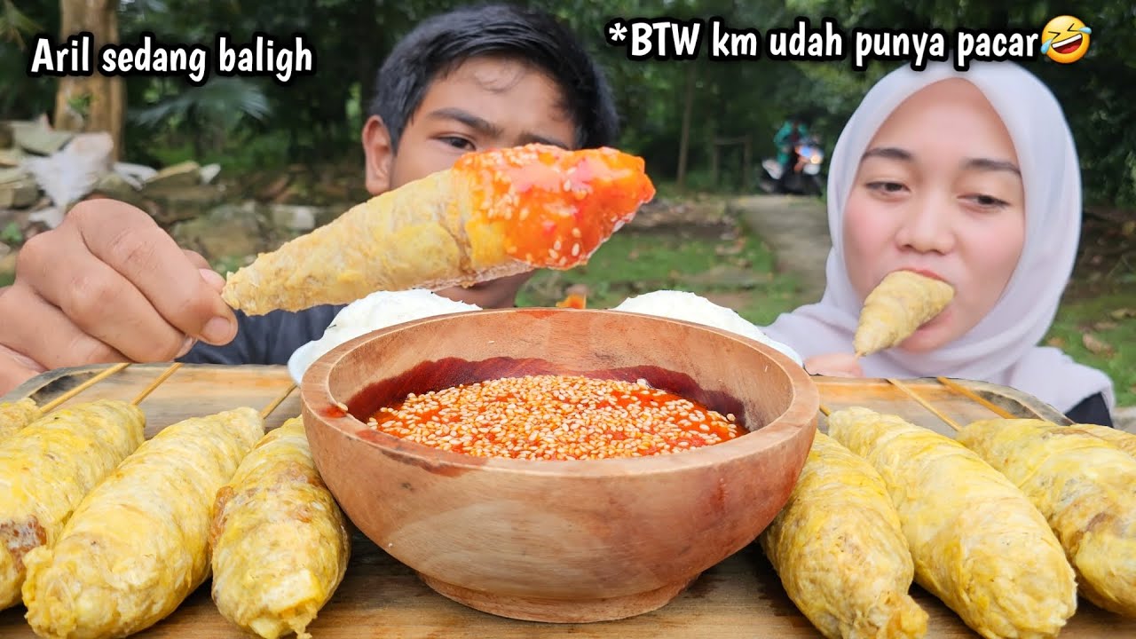 BTW KAMU UDAH PUNYA PACAR 🤣 BIKIN PUYENG KEPALA MUKBANG TELUR GULUNG JUMBO