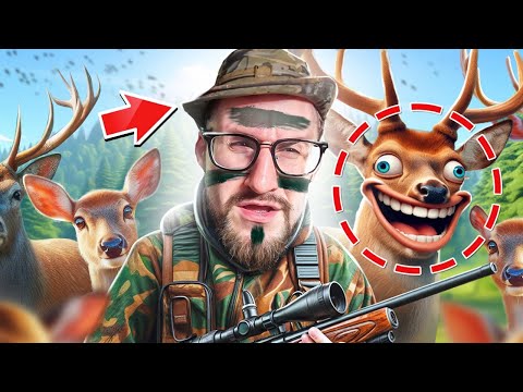 УГАДАЙ КТО НАСТОЯЩИЙ ОЛЕНЬ, А КТО НЕТ! 1 ОХОТНИК VS 3 ОЛЕНЯ! САМЫЕ УГАРНЫЕ ПРЯТКИ В ЛЕСУ! (OH DEER)